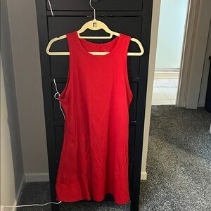 A new day large Red Sleeveless tank Dress